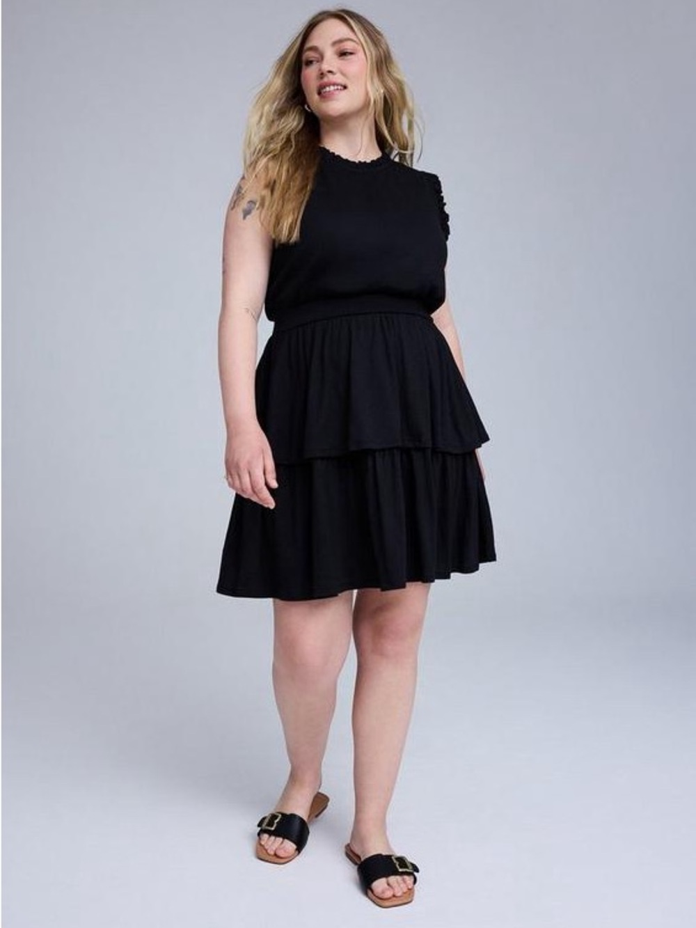 Torrid Belle Isle Ruffle Neck Mini Dress - Size 2
